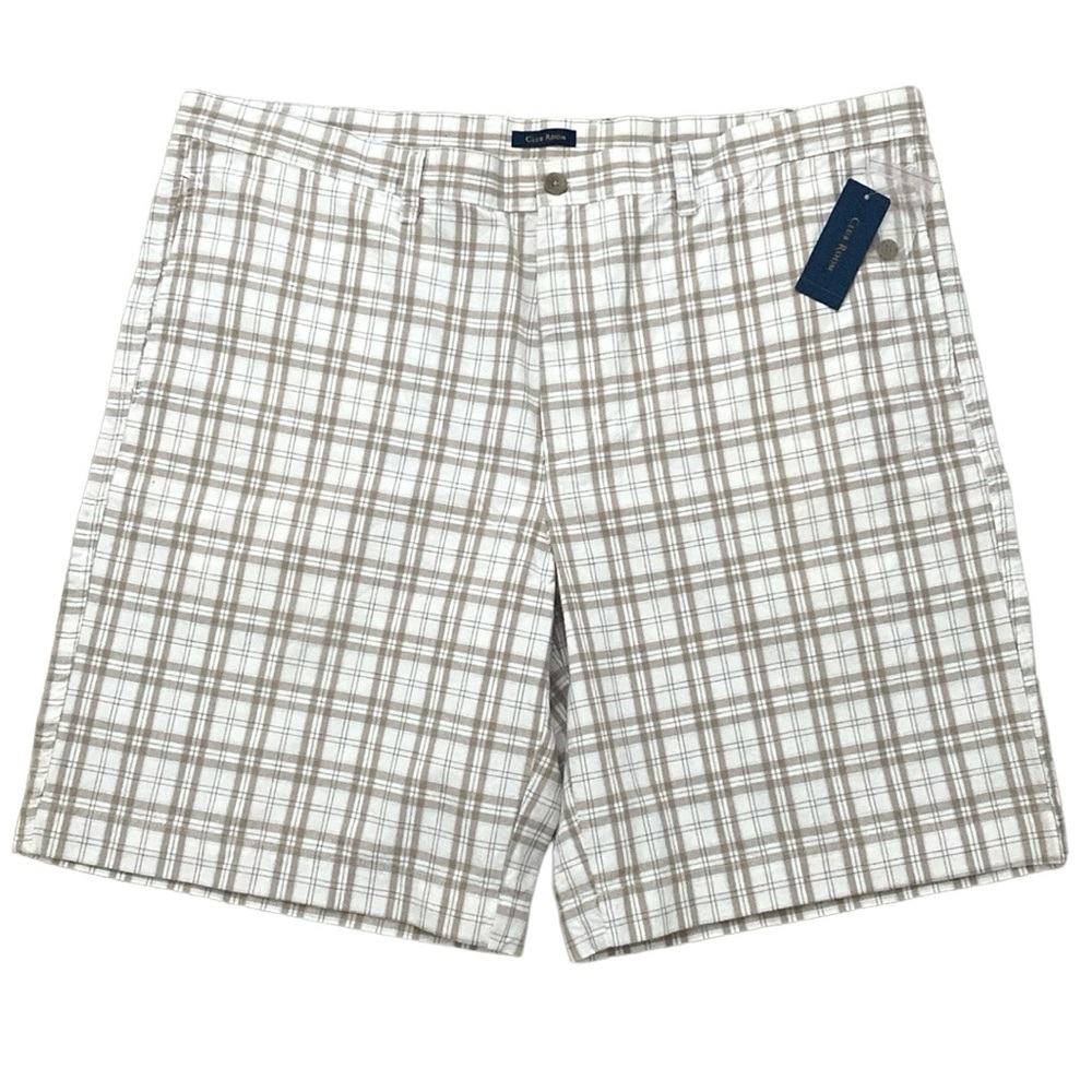 Club Room Khaki Plaid Shorts